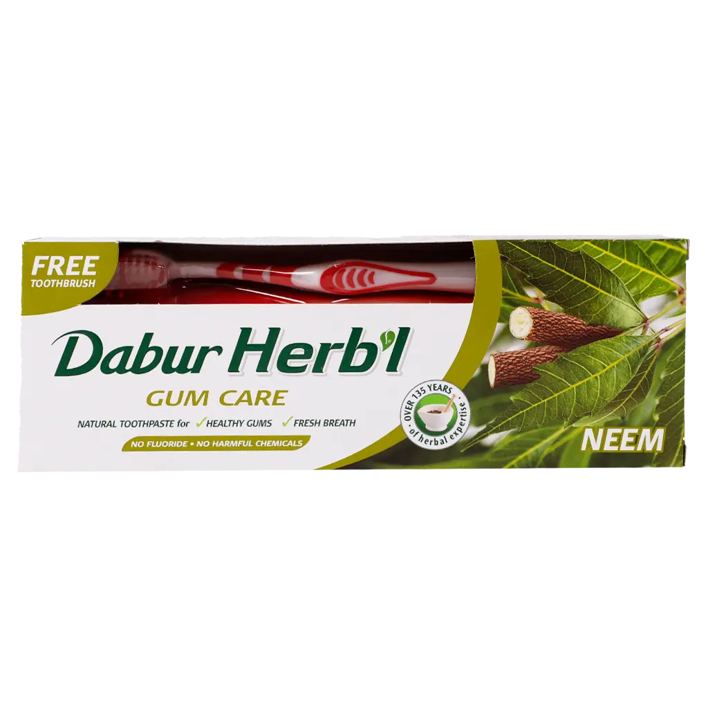 Dabur Herbal Toothpaste Neem + Toothbrush 150 gm - view 3