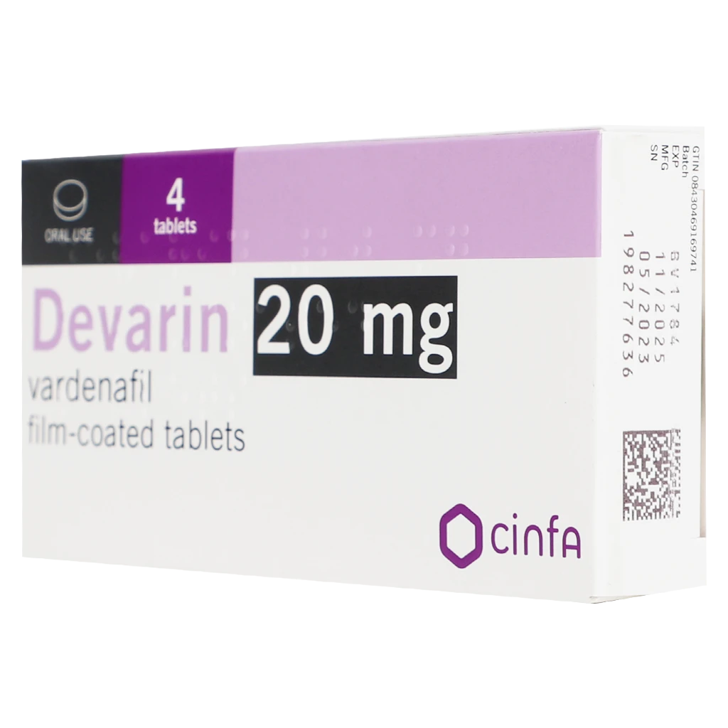 Devarin 20 mg 4 Tablets