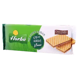 فلوربو ويفر بسكويت الشوكولاتة خالي من سكر المضاف 160 جم