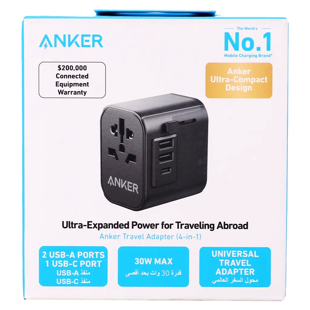 Anker Multi Port Travel Socket Ucbc 30W Black - view 3