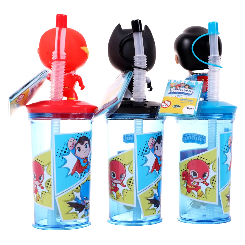 Relcon DC super friends Cup Drink & Go With Candy 1 pcs Assorted - view 2