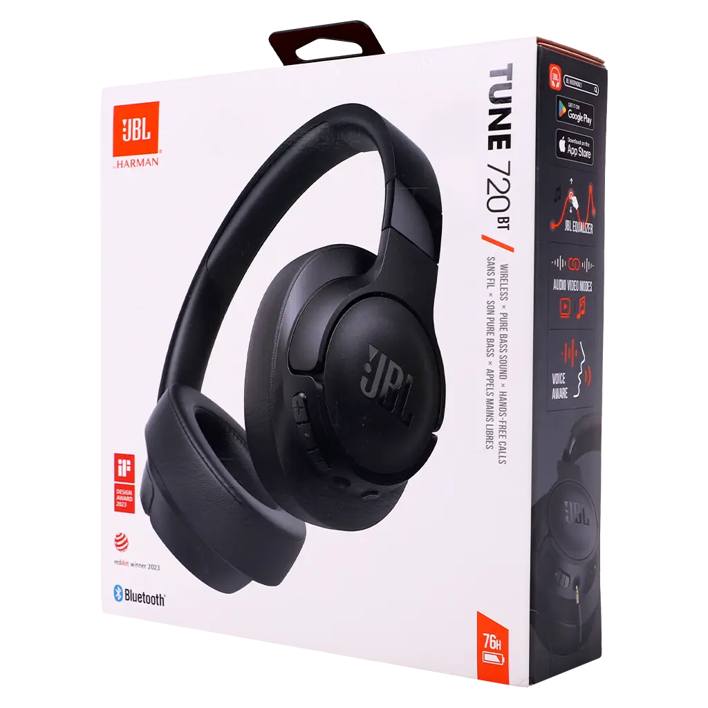 JBL HeadphonesTune 720 BT OverEar  Black - view 3