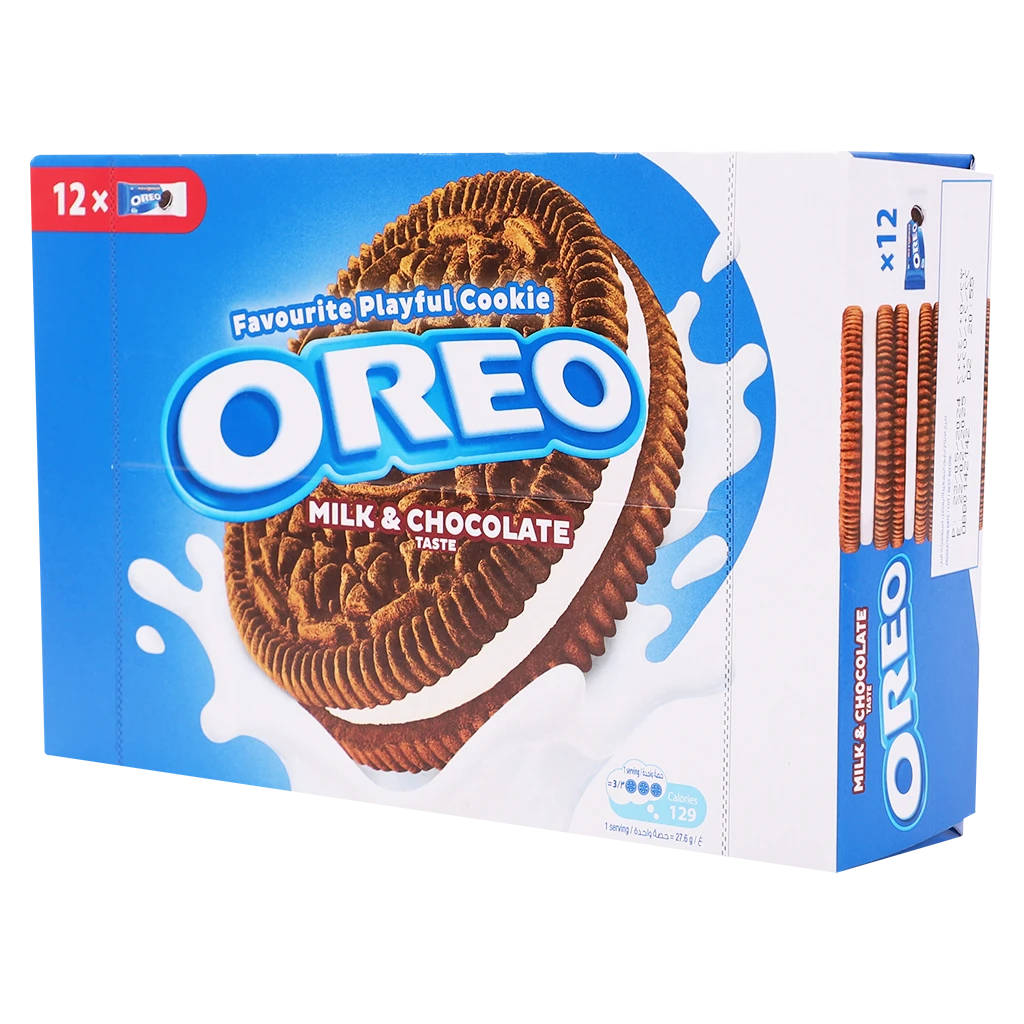 Oreo Milk & Chocolate Biscuit Multipack  12 Pcs 36.8 gm 