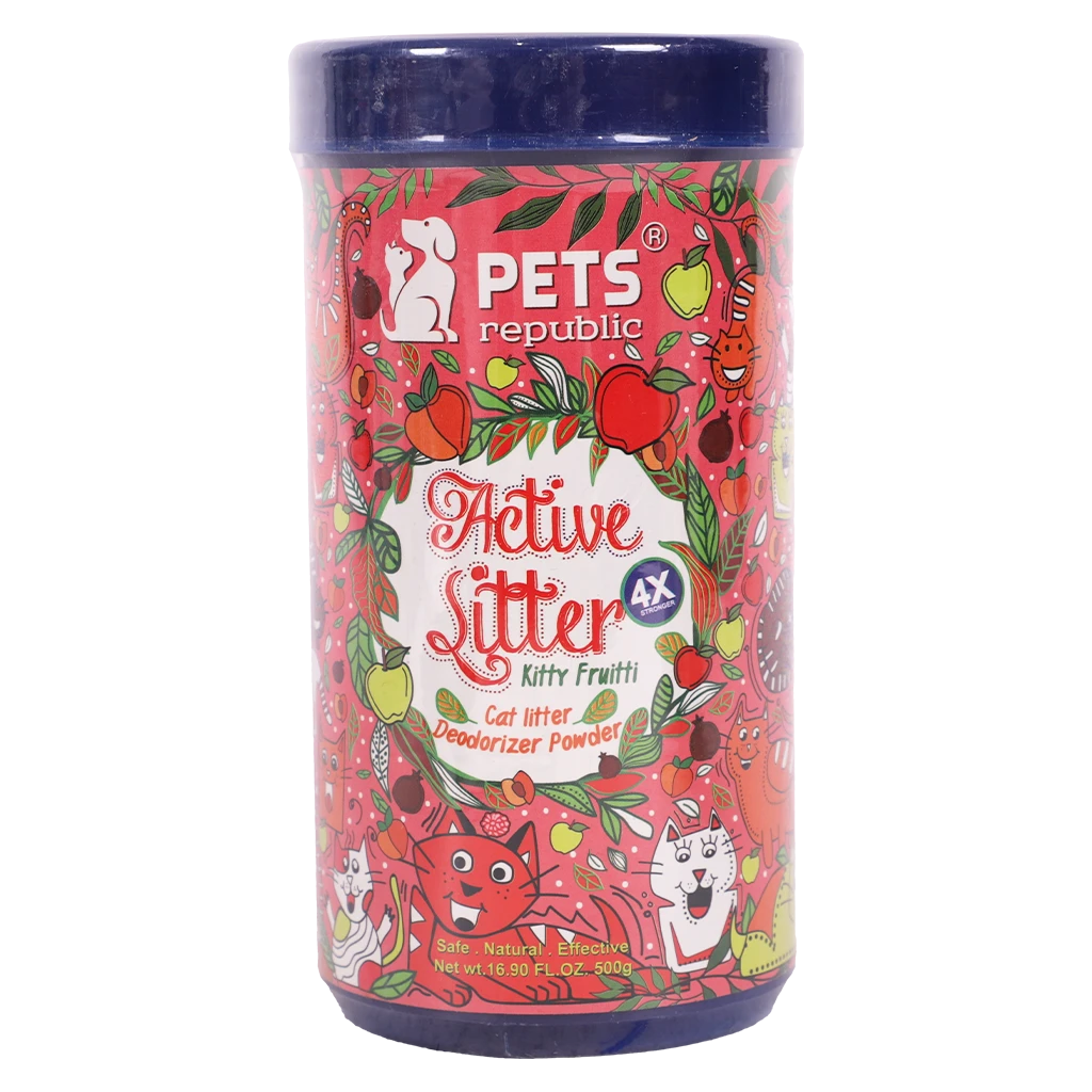 Pets Republic Cat Litter Deodorizer Powder  Kitty Fruity 500g