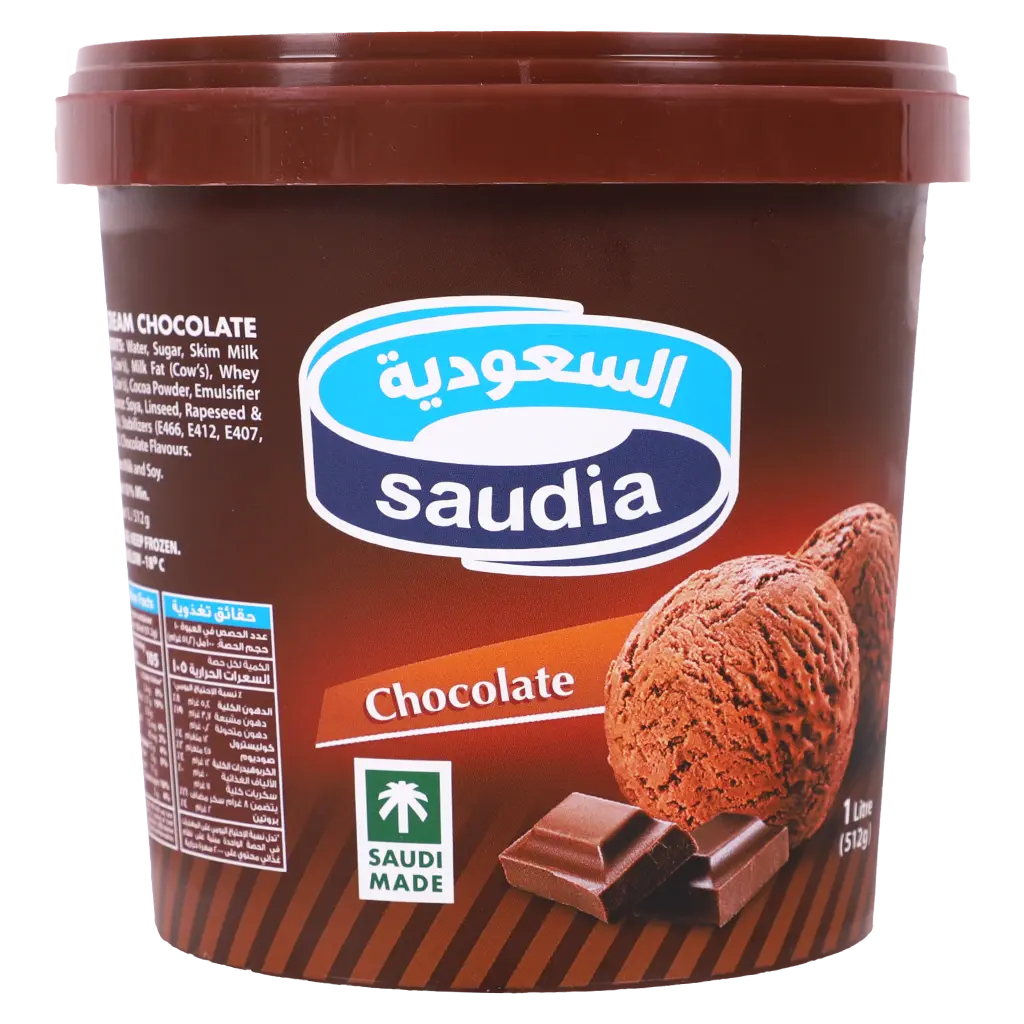 Saudia Ice Cream Chocolate Tubs 1 L - view 2