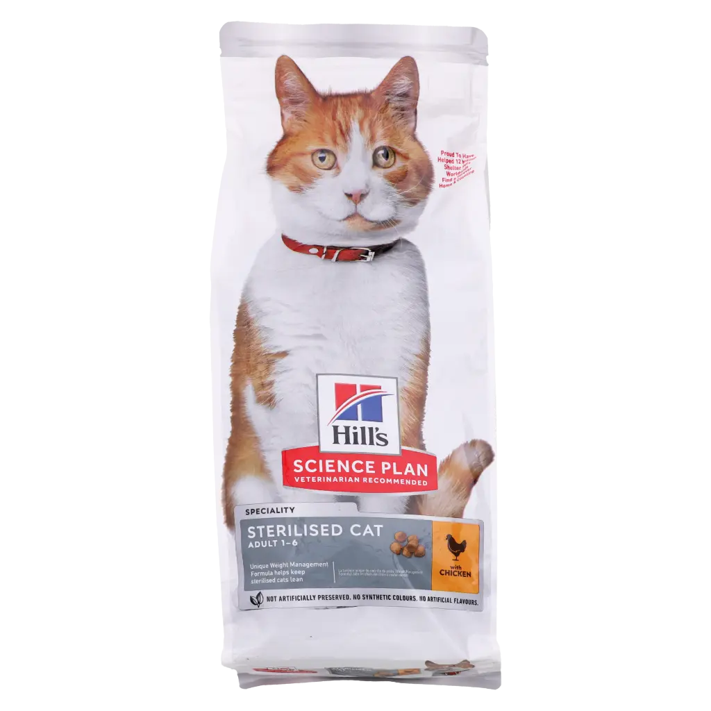Hill'S Science Plan Sterilised Adult Cat Food With Chicken 3 kg - view 1
