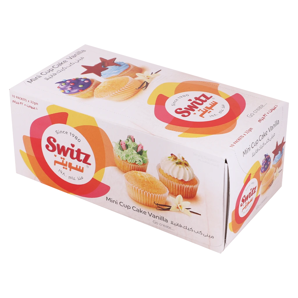 Switz Mini Cupcake Vanilla 10 pcs 32 gm