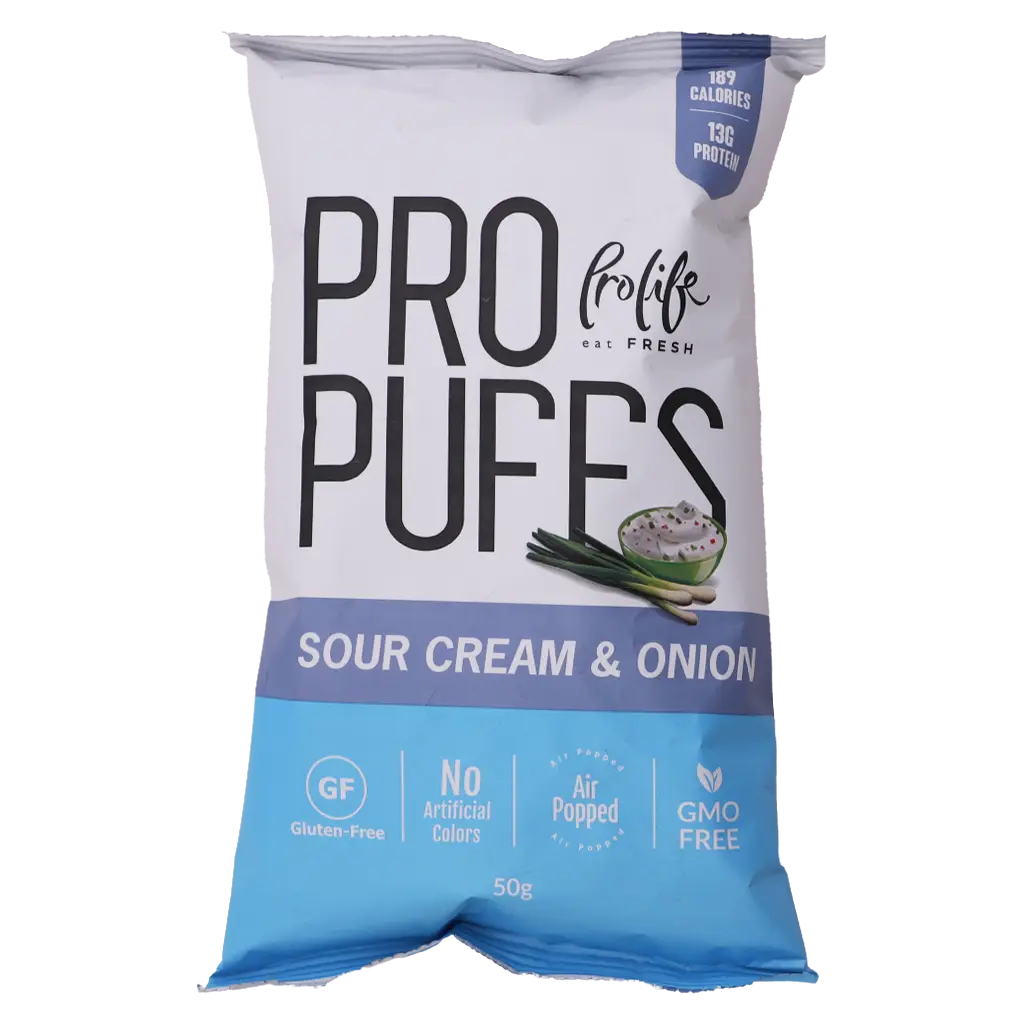 Prolife Pro Protien Puff Sour Cream & Onion Flavor 50 gm - view 1