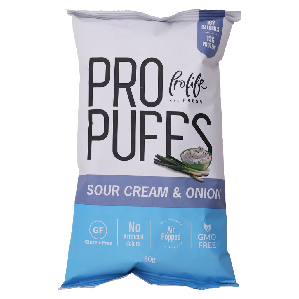 Prolife Pro Protien Puff Sour Cream & Onion Flavor 50 gm