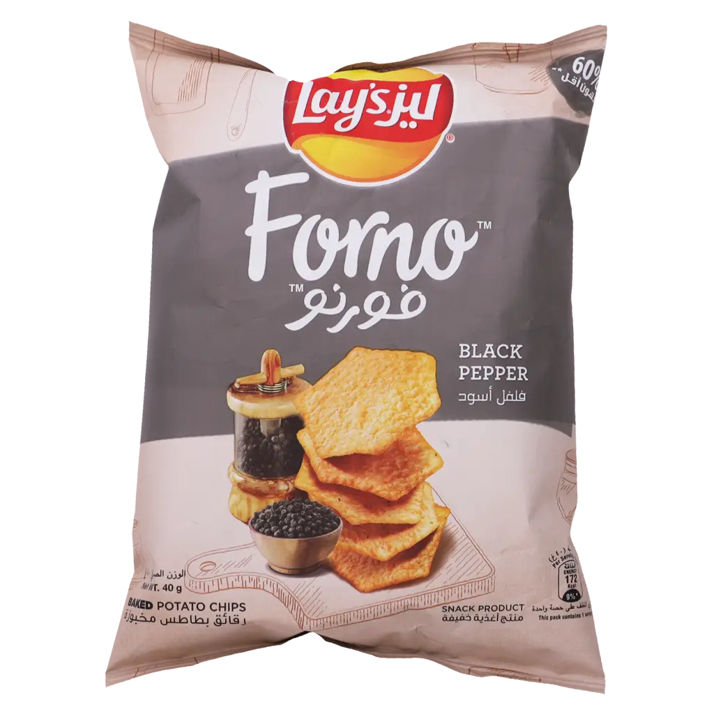 Lay's Baked Potato Chips Forno Black Pepper 40 gm - view 1