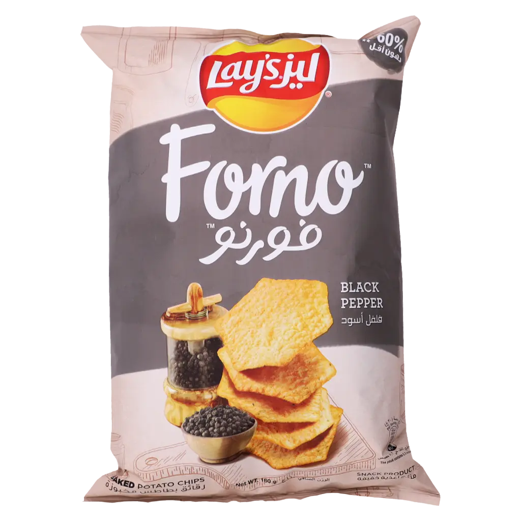 Lay's Forno Black Pepper Potato Chips 160 gm - view 1