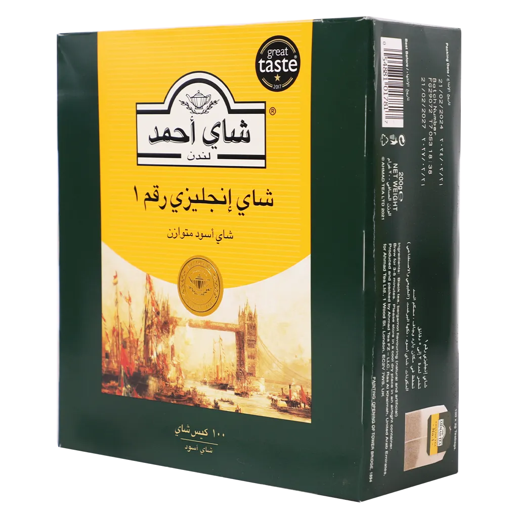 Buy Ahmad Tea English Tea No1 100 Bag | Ninja Saudi Arabia