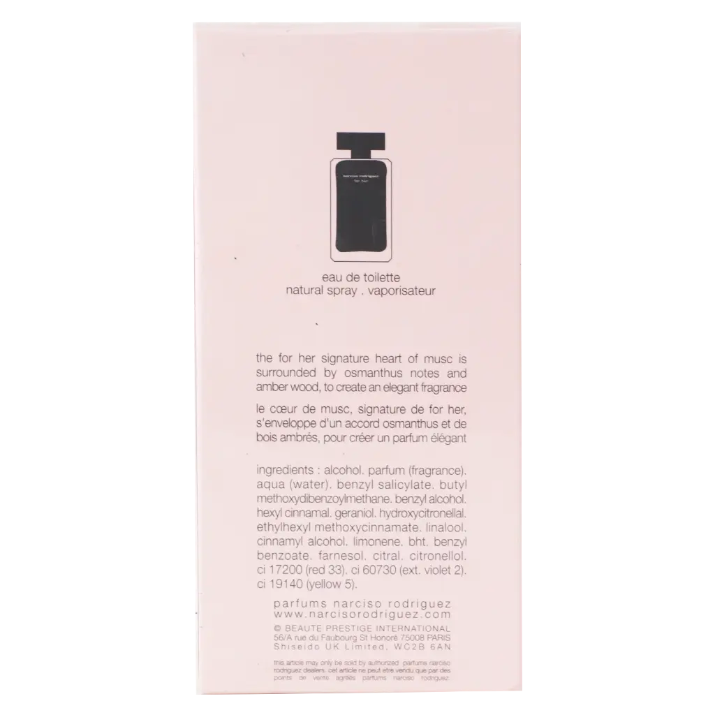 Narciso Rodriguez Eau De Toilette For Women 100 ml - view 3