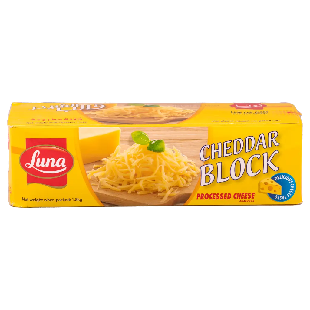 Luna Block Cheddar Cheese 1800 gm  - view 3