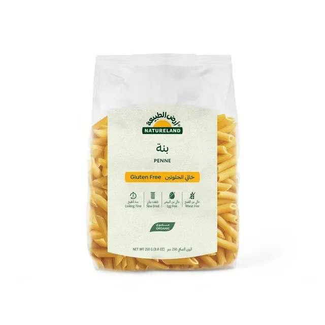Natureland Organic Pasta Gluten Free Penne 250 Gm - view 1