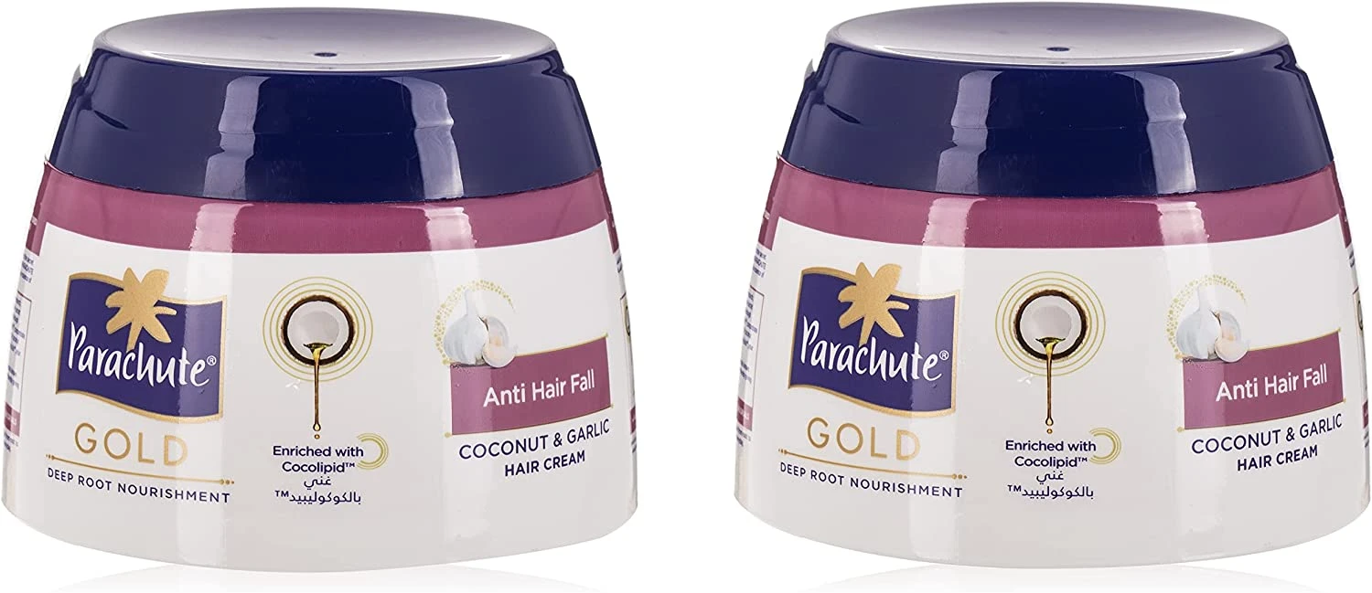 Parachute Gold Hair Cream Anti Hair Fall Pack 2 Pcs 140 ml