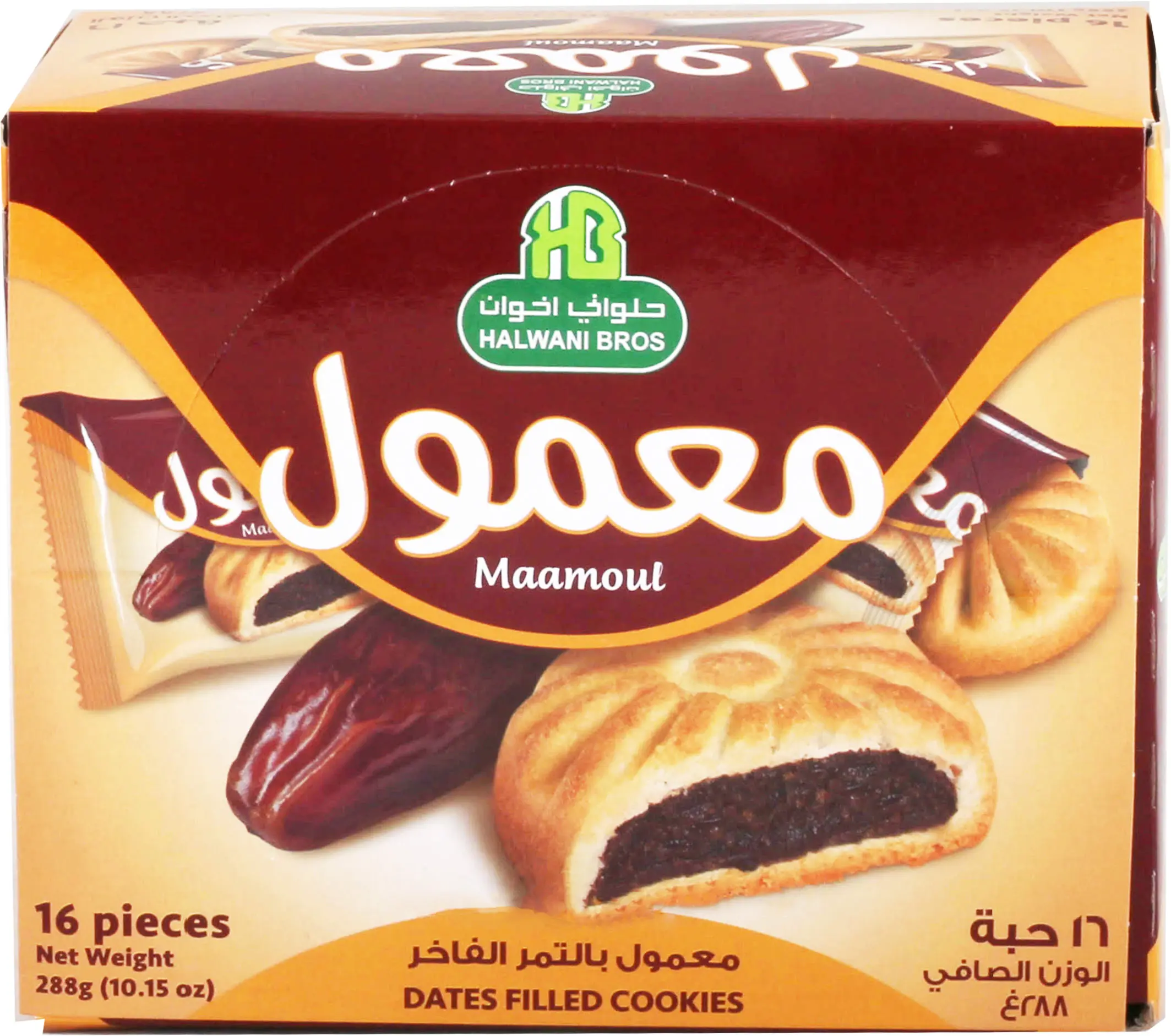 Halwani Maamoul With Dates 16 pcs 18 gm - view 1