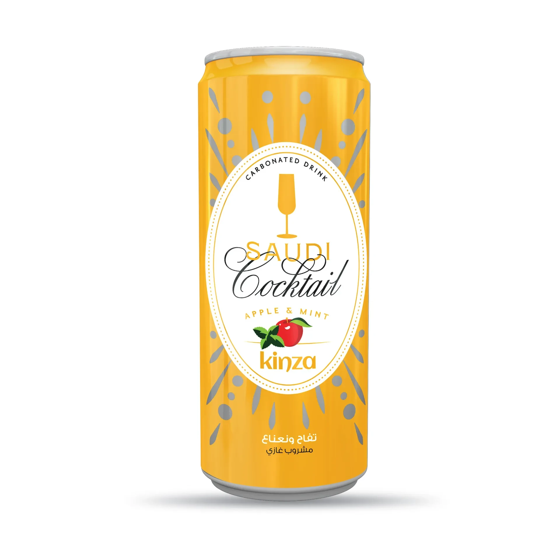 Kinza Saudi Cocktail Carbonated Drink 250 Ml