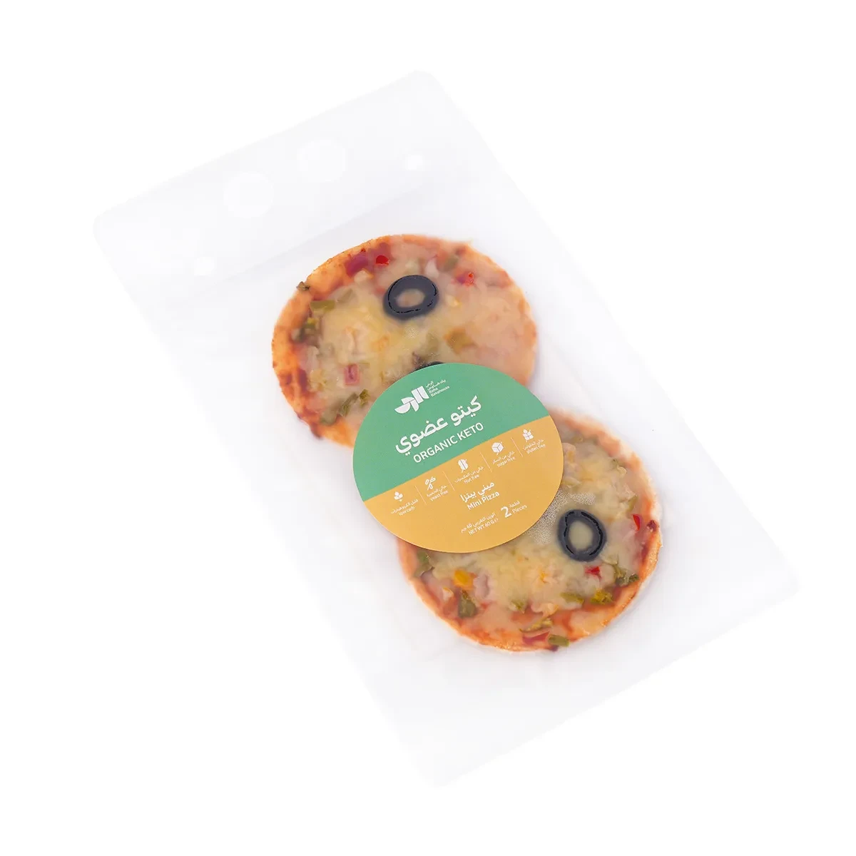 Raha Bakehouse Organic Keto Mini Pizza 2 Pcs 60 Gm