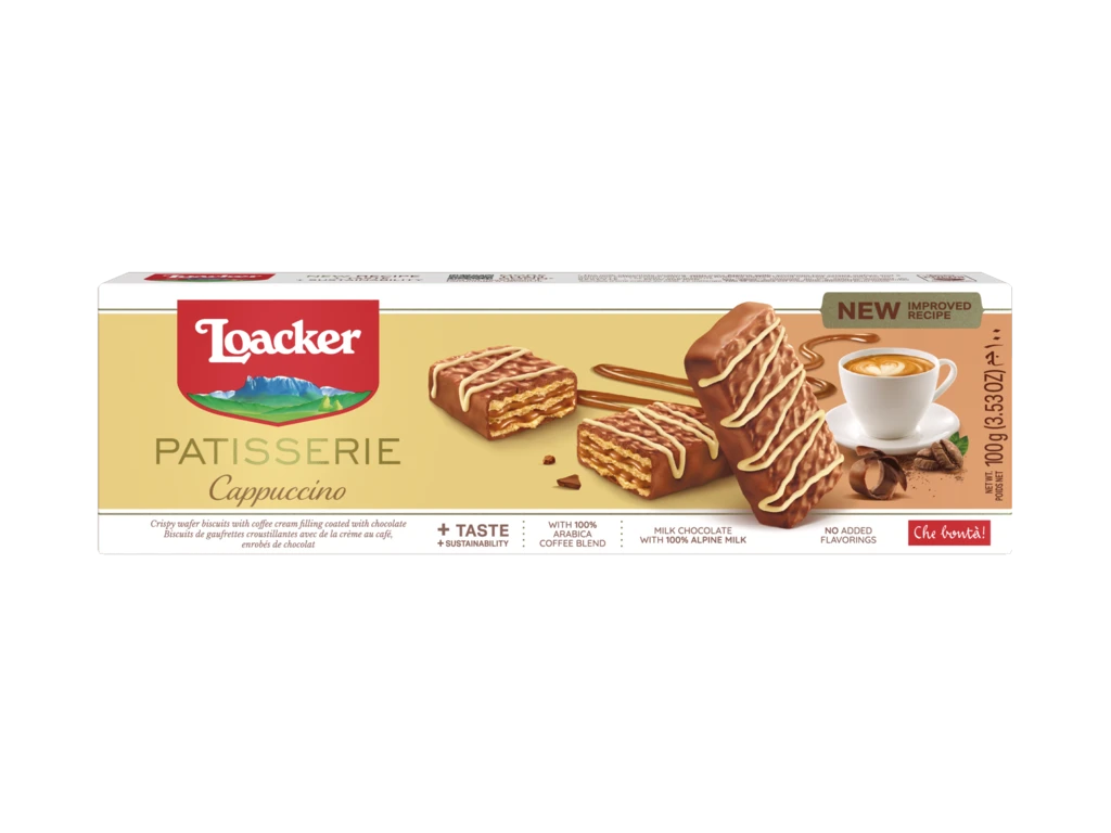 Loacker Patisserie Wafer With Cappuccino 100 gm