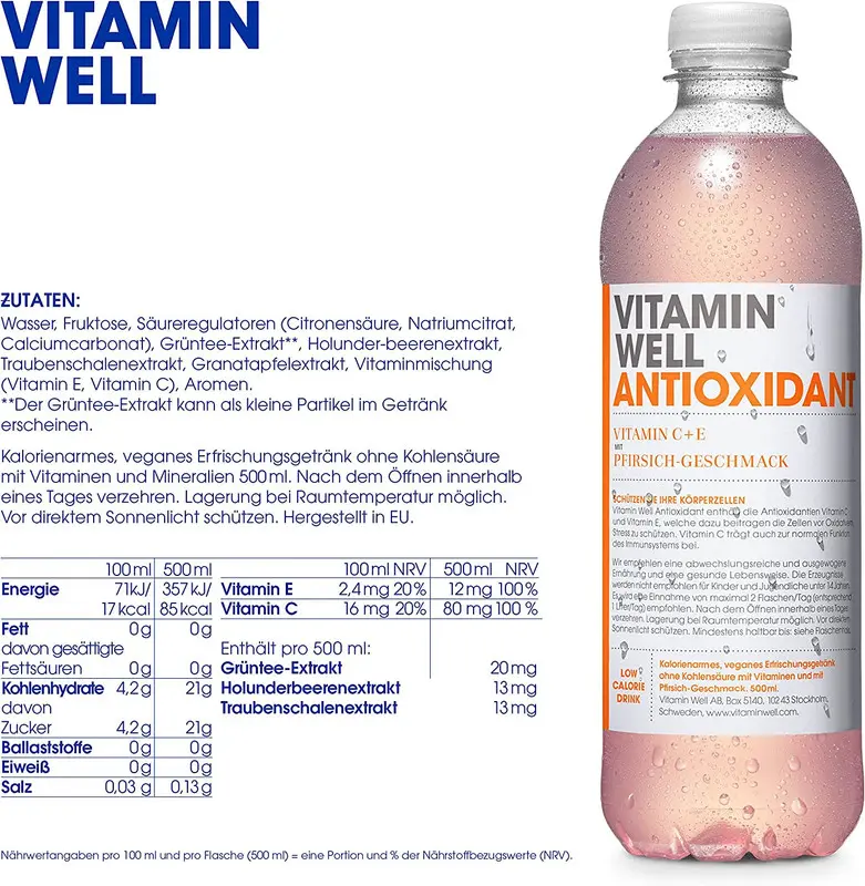 Vitamin Well Vitamin Drink Antioxidant 500Ml - view 2