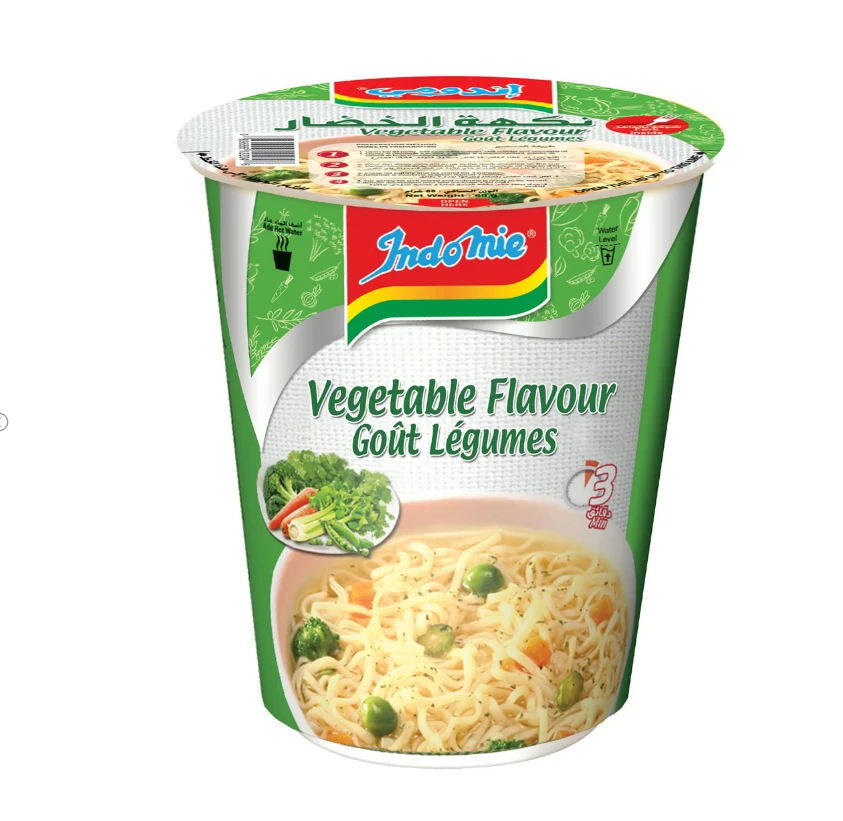 Indomie Cup Noodle Vegetable Flavour 60 Gm