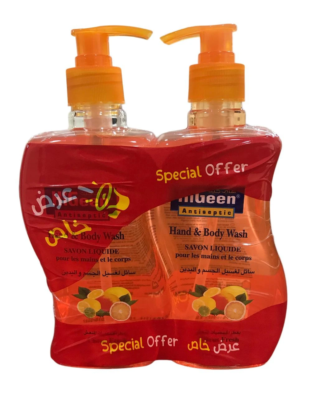 Higeen Hand & Body Wash Citrus 500MlX2