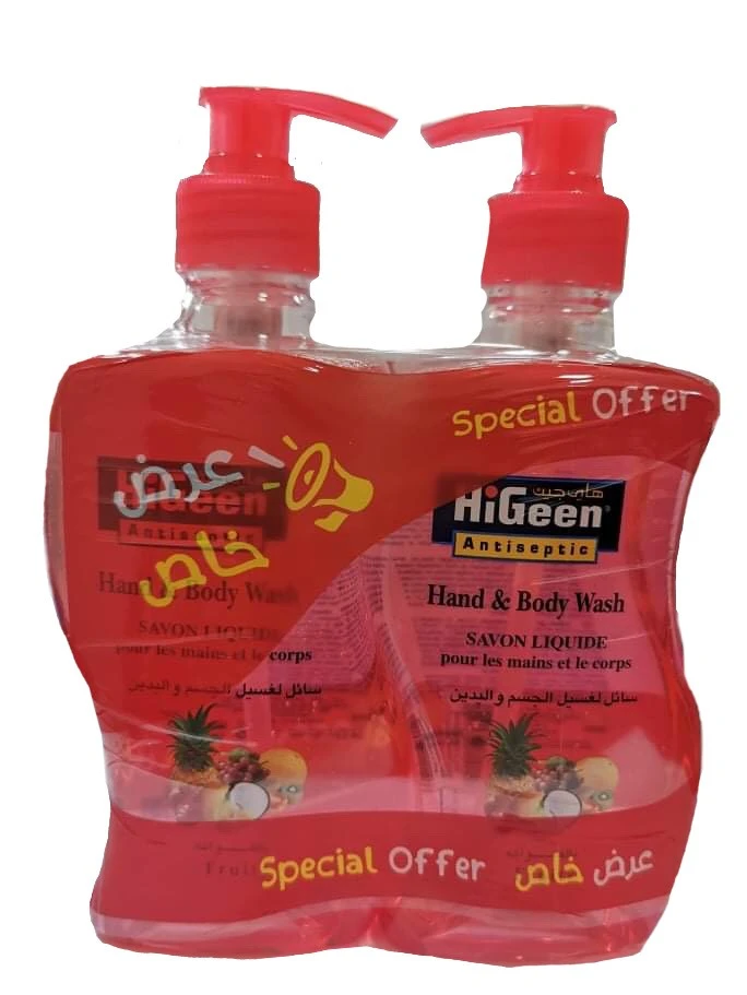 Higeen Hand & Body Wash Fruity 500MlX2