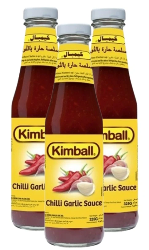 Kimball Chilli & Garlic Sauce 325GmX3
