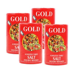 Gold Brand Iodized Salt 26OzX4