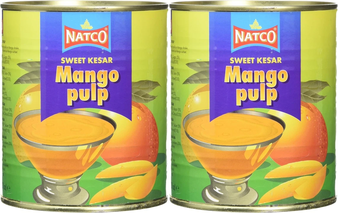 Natco Kesar Mango Pulp Sweetened 850GmX2