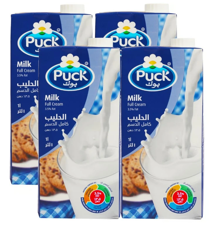 Puck UHT Milk Full Cream 1LtrX4