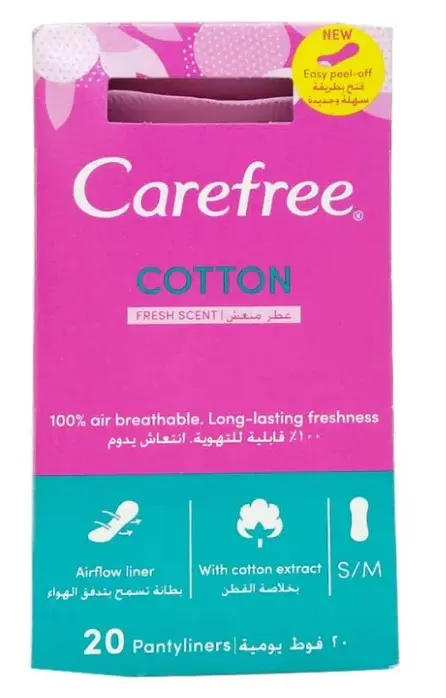 Carefree Pantyliners Cotton Feel Fresh Scent 20 Pads - view 1