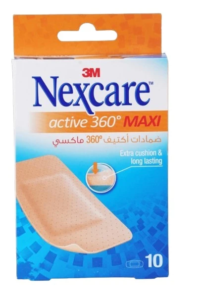 3M Nexcare Active 360 Maxi Bandages 10 Pieces