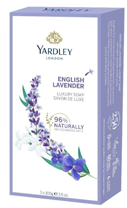 Yardley Bar Soap English Lavender 100GmX3