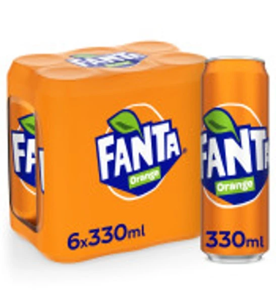 Fanta Orange Can 330MlX6