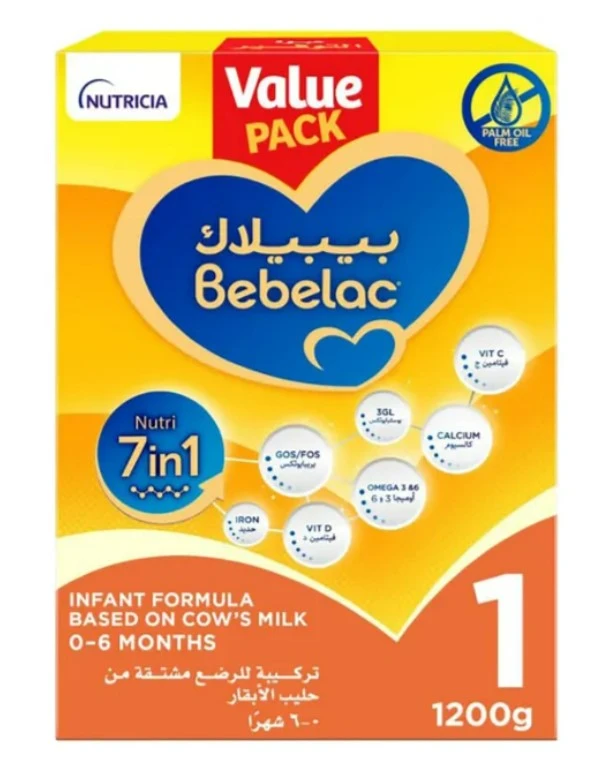 Bebelac Milk Junior Nutri 7in1 1 From 0-6 Months 1200 Gm