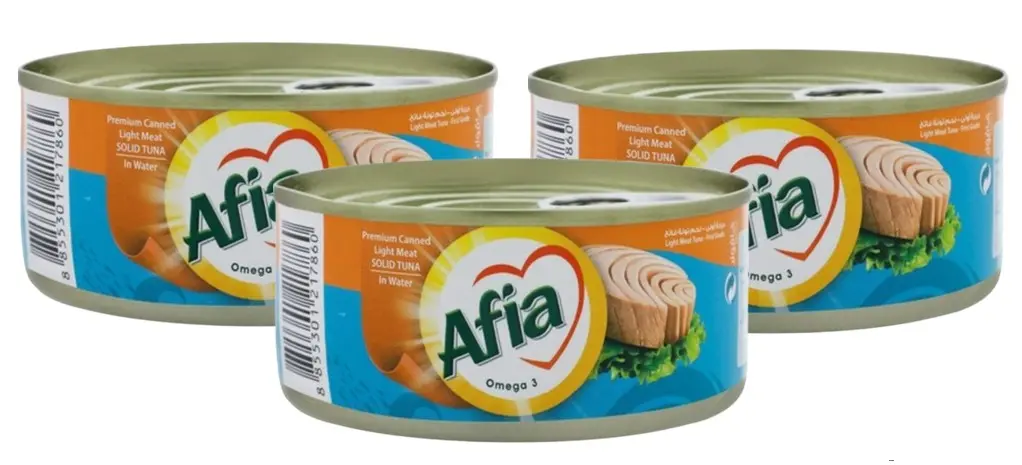 Afia Light Meat Tuna Solid In Water 160GmX3 - view 1