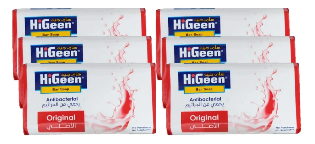 Higeen Bar Soap Antibacterial Orginal 75Gm 5+1 Free