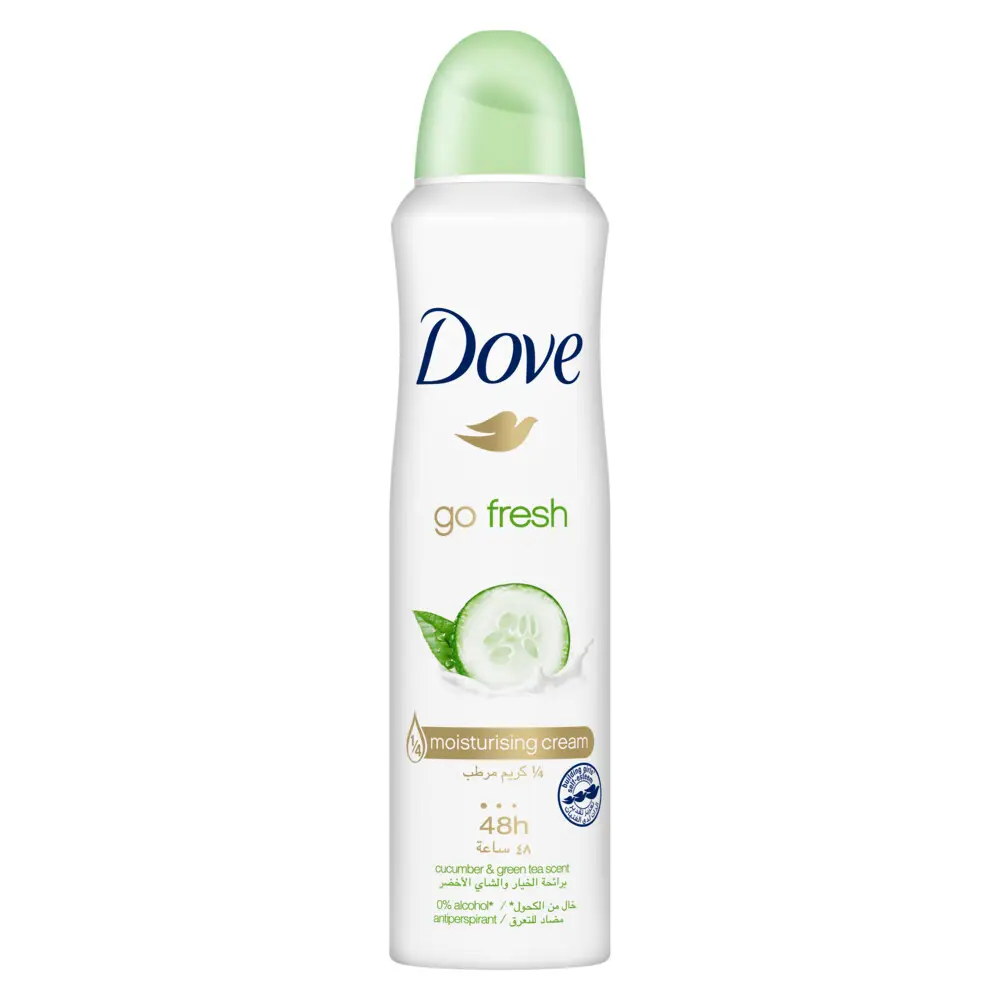 Dove Antiperspirant Deodorant Spray Go Fresh Cucumber & Green Tea For Women 150Ml - view 1