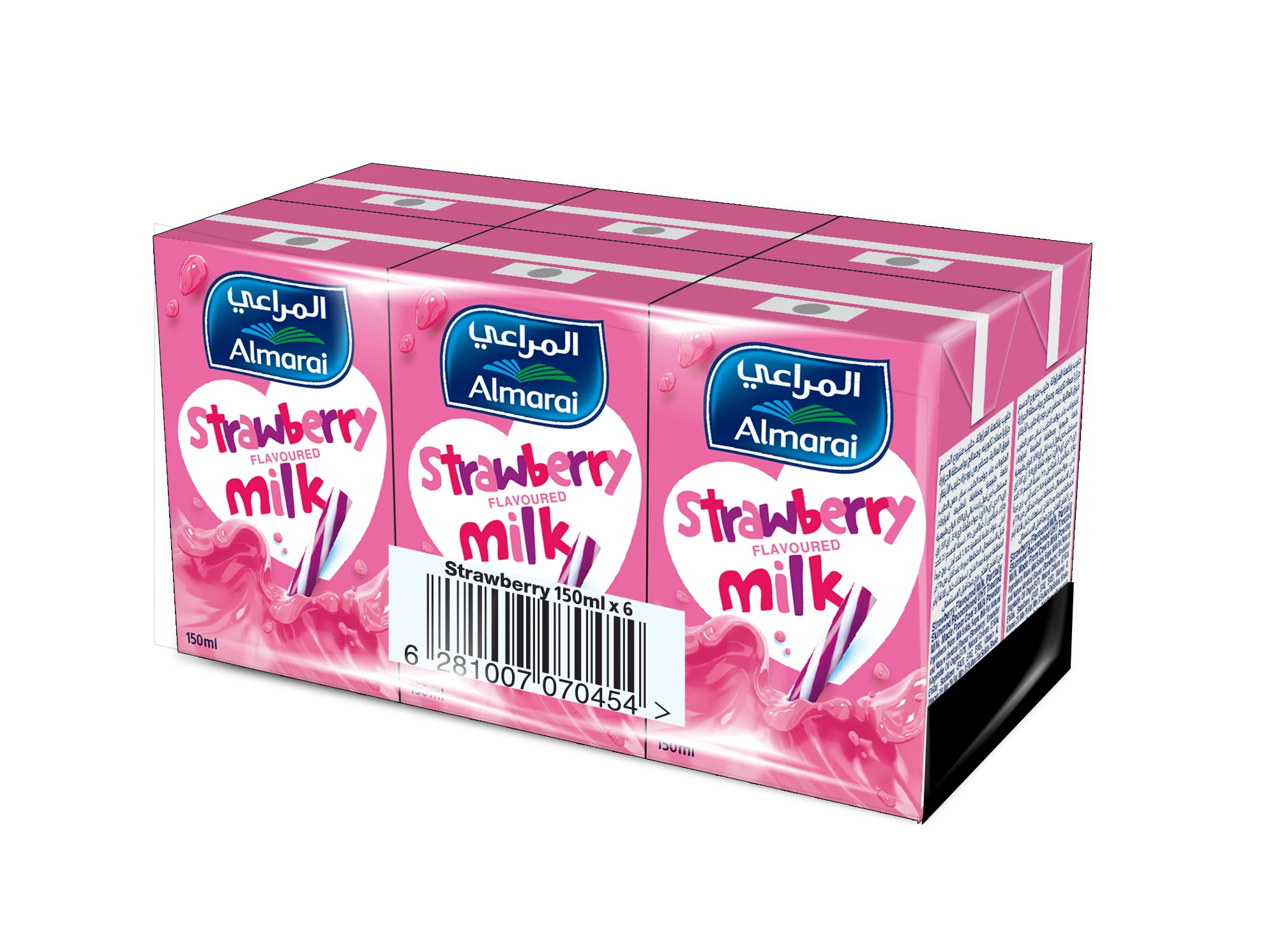 Almarai Uht Milk Strawberry Nijoom 150MlX6