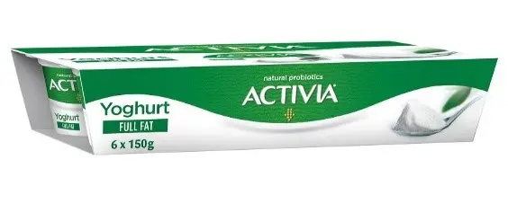 Activia Yoghurt Full Fat 150GmX6 - view 1