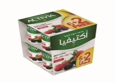 Activia Yoghurt Mixed Berries 120 Gm 6+2 Free - view 1
