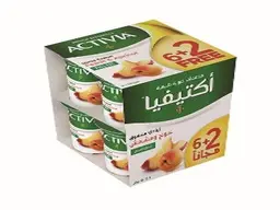 أكتيفيا زبادي خوخ ومشمش 120 جم 6+2 مجانا