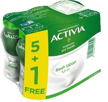 Activia Laban Full Fat 180 Ml 5+1 Free - view 1