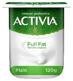 Activia Yoghurt Full Fat Plain 125 Gm