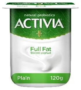 Activia Yoghurt Full Fat Plain 125 Gm - view 1