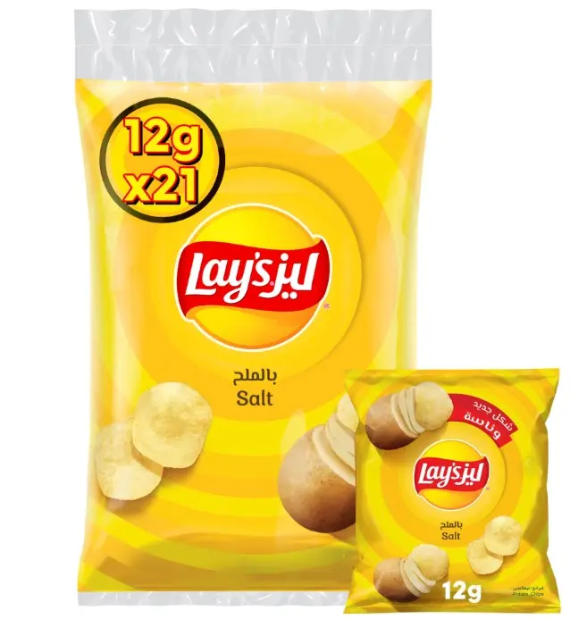 Lays Potato Chips Salt 12GmX21 - view 1