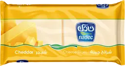 Nadec Sliced Cheese Cheddar 400 Gm