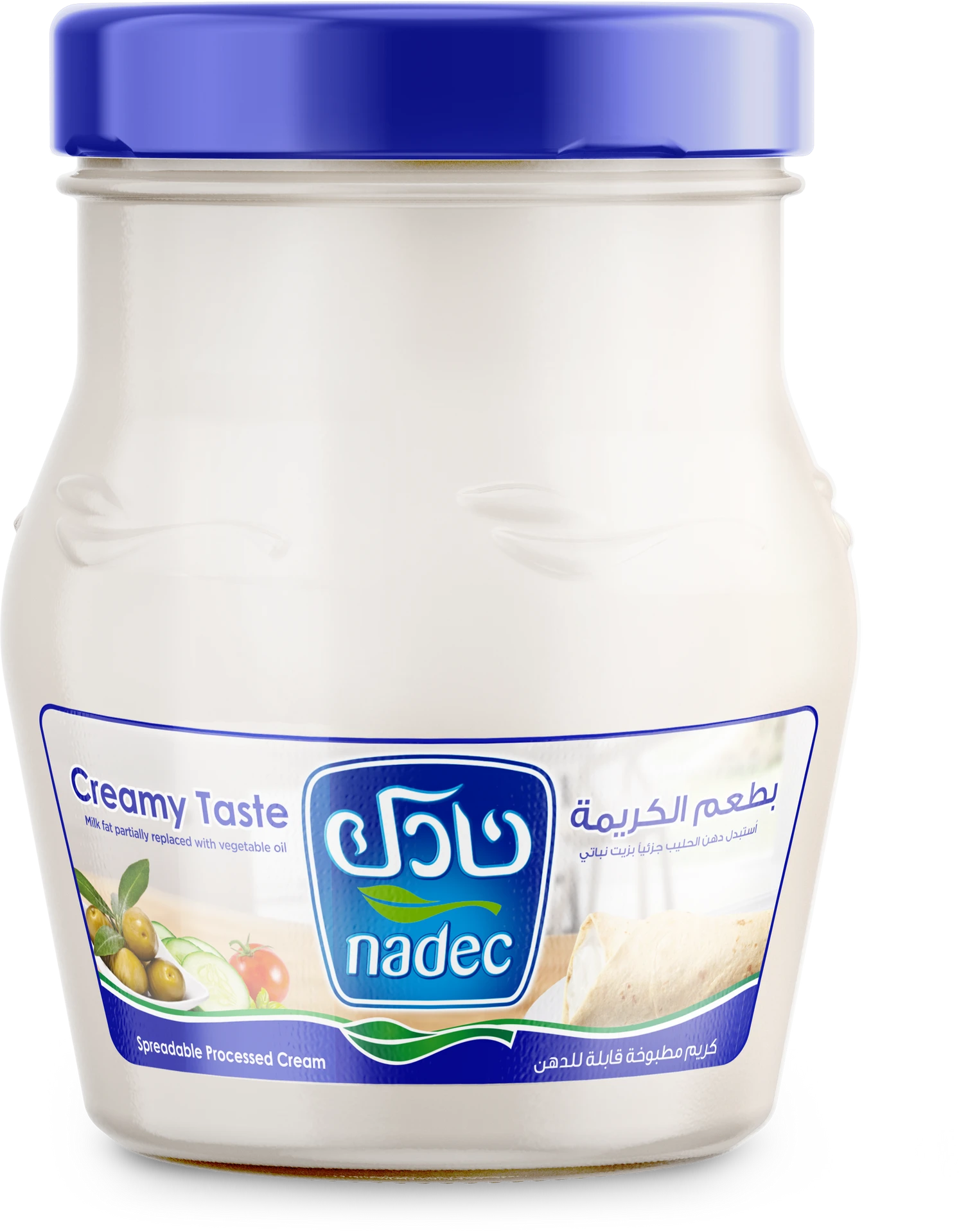 Nadec Spreadable Cream Cheese Jar 500 Gm